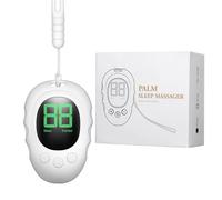 2-in-1 Sleep Aid & Relaxation Tool - Portable Device with LED Display, Features Calm and Sleep Modes for Anxiety Relief, Compact for Travel(White)