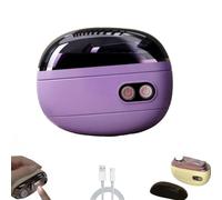 2-in-1 Smart Electric Nail Clipper,Electric Nail Trimmer,Automatic Nail Clippers with LED Light & 2 Speeds,Multi-Functional Smart Nail Clipper,Rechargeable Electric Toenail Clipper for Nails，Purple