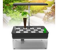 2 in 1 Smart Indoor Hydroponic & Aquarium System with Adjustable Lamp Bracket and Touch Control for Home Gardening