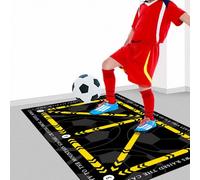 2-in-1 Soccer Skills Agility Mat - Non-Slip, Child's Indoor Floor Mat (45 x 60 cm) (Yellow)