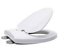 2-in-1 Soft Close Family Toilet Seat with Built in Potty Training Child Seat Standard O Shape Toilet Lid Cover for Toddlers & Adults with Quick Release and Adjustable Hinges PP