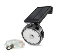 2-in-1 Solar Lights Outdoor Garden - Motion Sensor Solar Security Light, Waterproof Christmas Tree Lights & Outdoor Christmas Lights for Patio Balcony Fence Party Decorations