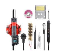 2 in 1 Soldering Station with Digital Display, Hot Air Gun for Precision Welding and Rework, Ideal for Phone, BGA, SMD, PCB, IC Repair