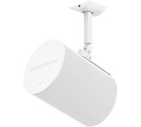 2 in 1 Speaker Wall Mount Backet for Sonos Era 100 Wall Mount or for Sonos Era 100 Ceiling Mount Brackets White with Tilt & Swivel Adjustment for Different Use Needs, Single