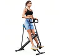 2-in-1 Squat & Rowing Machine - Foldable Home Workout Equipment for Glutes, Legs & Full Body Training