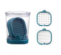 2 in 1 Stainless Steel Fruit Dicer and Slicer with Container for Efficient Kitchen Preparation and Easy Cleaning Vegetable Cutter and Dicer