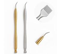 2 in 1 Stainless Steel Lash Lift Tool Kit, Professional Lash Lift and Tint Kit Supplies with Metal Lash Lift Rods and Eyelash Separator Comb Tool for Eyelash Perming and Extension (Silver & Gold)
