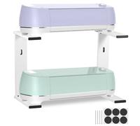 2-in-1 Stand Legs Compatible for Maker 3/ Maker Explore 3/ Explore Air 2, Sturdy Metal Double Machine Running Shelf Accessories, Saving Craft Table Space Organizer for Home and Office, 27.5x20.5x5cm