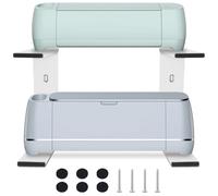 2-in-1 Stand Legs Compatible with Cricut Explore 3/ Explore Air 2/ Maker/Maker 3 Full Open and Double Machine Running, Metal Shelf Stand Storage and Organization, Saving Craft Table Space
