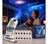 2-in-1 Star Projector Night Light Adjustable LED 12 HD Projection Film