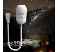 2-in-1 Starry Night Light Projector, 2-in-1 Starry Night Light Projector, Galaxy Projectors with 3 Film Discs, HD Image Star Projectors for Bedroom Sleeping Hallway Ceiling Décor