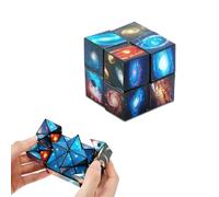 2 in 1 Starry Sky Magic Cube Planet Infinity Cube Transforming Cubes 3D Puzzle Cube, Infinity Cubes Toys for Kids Age 8-12 Birthday Presents for Girls Boys Autism Travel Magic Cube for Children