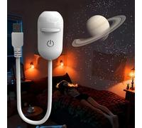 2-in-1 Starry Sky Projector & Night Light, 360° Adjustable Starry Night Light Projector, USB Star Projector with Projection Films, HD Image Star Projectors for Bedroom Hallway Ceiling Decor (12PCS)