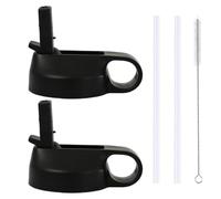 2-in-1 Straw and Spout Replacement Set - Cap Cover, Straw Brush, Topper for Water Bottles