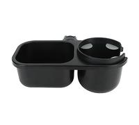 2 In 1 Stroller Tray with Drink Holder, Stroller Cup Holder Snack Tray with Flexible Silicone Clips, 360° Rotation Stroller Snack Catcher Stroller Tray Attachment for Baby and Toddler