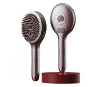 2-In-1 Styling Brush, Hair Mister Brush With Water Spray - Wet Or Dry Hairbrush For Women And Men, Reduces Frizz & Adds Shine,Grey