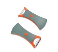 2 in 1 Swivel Vegetable Peeler - Stainless Steel Potato & Carrot Peeler, Ergonomic Non-Slip Handle, Dual Blade Kitchen Fruit & Veg Peeler