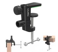 2-IN-1 Table Mount Clamp, LILANZo Heavy-Duty Metal Mic Clamp Holder for Microphone Suspension Boom Scissor Arm Stand Holder & Overhead Phone Mount Stand, Fits up to 1.97"/5cm Desktop Thickness