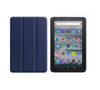2 in 1 Tablet Set for Amazon Kindle Fire 7 12. Generation 2022 7 Inch Cover+Film