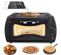 2-in-1 Tandoori Oven, 2100w Electric Tandoor Oven, 15l Mini Pizza Maker, 122°f-752°f Temperature Control, for Home and Takeaways