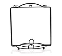 2 in 1 Tea Cup Holder Stand with Saucer Holder Stainless Steel Mug Tree Rack for 6 Mugs Metal Wire Coffee Cup Rack for Cafe Kitchen Counter Black, Coffee Display Stand