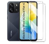[2 in 1] Tempered Glass Compatible with Blackview Wave 6C 2Pack Tempered Glass Screen Protector for Blackview Wave 6C,Shockproof Anti-Scratch