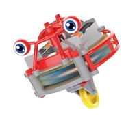 2-in-1 Tightrope Unicycle Toy, Electric Finger Gyro Spinner with Balance Challenge, Fun Stress Relief Toy for Kids and Adults (Red)