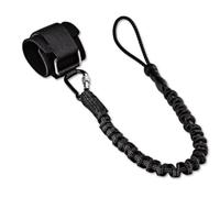 2 in 1 Tool Lanyards for Hand Tools Wrist Strap, Coil Lanyard with Carabiner, Safety Short Leash Tether Heavy Duty Screw Locking Load Capacity 33lbs(15kg) for Pruning Shear Drill Hammer Wrench