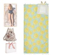 2 in 1 Towel Bag & Beach Backpack, 2 in 1 Convertible Towel Bag Backpack - Oversized Sand Free Microfiber Beach Towel Backpack with Inner Zip Pocket - Lightweight Drawstring Backpack Towel (C)