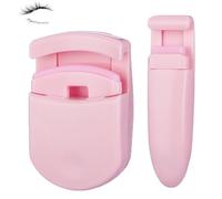2-in-1 Travel Eyelash Curler Set - Wide Angle & Partial Curler With Replaceable Silicone Pads, Compact & Lightweight(Pink)