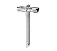 2-in-1 Triangular Wrench, Compact Industrial Service Key, Universal Utility Spanner, Durable High-Strength Zinc Alloy, Sleek Mechanical Aesthetic with Pocket-Sized Style, Infrastructure Access