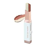 2-in-1 Two Tone Gradient Eyeshadow Stick, Shimmer Cream Eye Shadow Stick, Waterproof Long-Lasting Buildable Eyeshadow Pen, Easy to Blend for Beginners, Natural Daily & Party Eye Makeup (#6)