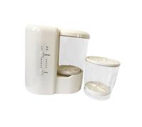 2 in 1 Underwear Washer and Makeup Brush Cleaner Dryer, Compact Mini Washing Machine for Home Apartment RV Dorm Socks- Beige White