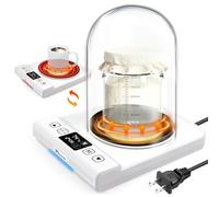 2-in-1 Upgraded Sourdough Starter Warmer with Glass Dome, Precise 1℉ Thermostat Sour Dough Starter Heating Mat (70-100℉) and Mug Warmer (110-180℉) Dual Mode, Sourdough Warming Mat for Baking & Coffee