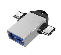 2-in-1 USB 3.0 to USB - USB 3.0 Adapter 2 Set, Type-C Adapter | High-Speed Data Transfer for Media TV Sticks Smartphones Tablets, Keyboards Digital Cameras, USB Drives TF Card Readers