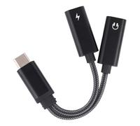 2 in 1 USB C Splitter, Dual Type C Headphone and Charger Adapter with PD 60W Fast Charging for iPhone 16 15 Pro Max, Samsung Galaxy S25 S24 Ultra, iPad, MacBook, and More USB-C Devices