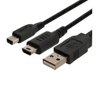 2 in 1 USB Charging Cable Compatible With Nintendo 3DS,DSi,DSi XL & DS Lite - 1M Long