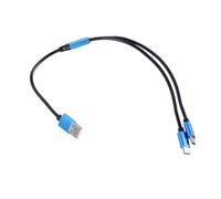 2 In 1 USB To Two C Splitter Cable A To Type And Type Charging 80W And 480Mbps Data Cord For Phones Tablets USB C Cable