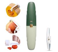 2 in 1 Vegetable Peeler, Portable Potato Peeler Hand, Carrot Cucumber Peeling Tool for Kitchen, Stainless Steel Blade, Effortless Peeling (Green)