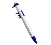 2-in-1 Vernier Caliper Pen 150mm Plastic Ruler Writing Tool for Students Office Measurement(blue)