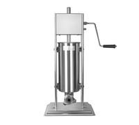 2 in 1 Vertical Sausage Maker and Spanish Churro Maker Machines, Commercial Manual Churro Machine Sausage Stuffer, Stainless Steel Hand Doughnut Machine(7L)