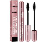 2-in-1 Volumizing & Lengthening Mascara | For Dramatic False Lash Effect | 5X Longer, Waterproof, Smudge-Proof, Long-Lasting 4D Silk Fiber Mascara