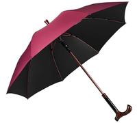 2-in-1 Walking Sticks Umbrella， 2-in-1 Separable Walking Cane Umbrella Non-slip Multicolor 86cm