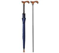 2-in-1 Walking Sticks Umbrella， Windproof Walking Cane Umbrella 2in1 Multicolor 86cm Aluminum Non-slip