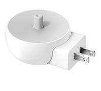 2 in 1 Wall Charger for Oral-B Braun Electric Toothbrush Charger Base for Oral B Genius Pro Smart Vitality Kids io2 io3 io4 io5 io6 Series, IPX5, White