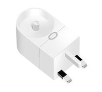 2 in 1 Wall Charger for Philips Sonicare Electric Toothbrush, Electric Toothbrush Wall Charger for Philips Sonicare HX6100/ HX3000/ HX6000/ HX8000/ HX9000 Series, UK Plug (White)