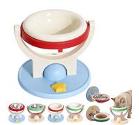 2-in-1 Wall-Mounted & Elevated Cat Bowl, Anti-Tip Adjustable Foldable，A