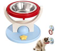 2-In-1 Wall Mounted & Elevated Cat Bowl Floating, Anti-Tip,Stainless Steel (A)