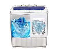 2-in-1 Washing Machine Portable Compact Laundry Machines Durable Design Energy Saving Rotary Controller and Washer Spin Dryer