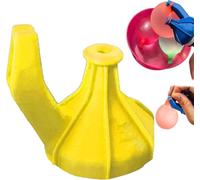2 in 1 Water Balloons Filling Cover, Easy Fill Water Ballons Tie Tool, Self Sealing Water Balloons Tool, Water Balloon Inflator Portable Water Balloon Pump for Kids Water Fights (Yellow)